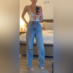 Ksubi High Waisted wide leg jeans